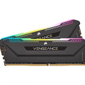 Corsair Vengeance RGB PRO SL 16GB (2x8GB) DDR4 3200Mhz C16 Black Heatspreader Desktop Gaming Memory