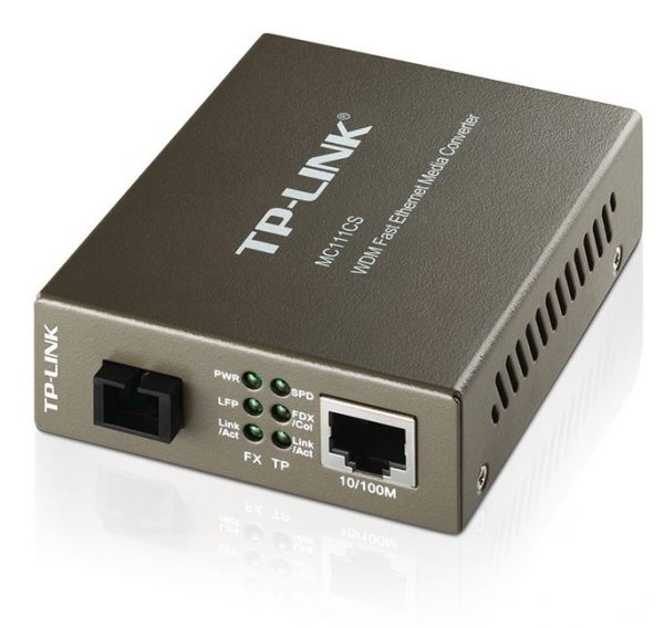TP-Link MC111CS 10/100Mbps SC WDM Media Converter Monomode Simplex 10/100Base-TX