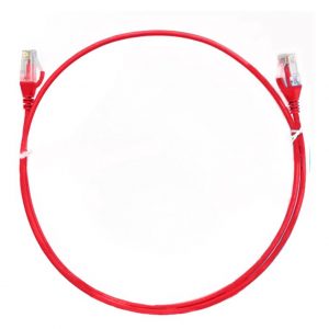 8ware CAT6 Ultra Thin Slim Cable 0.5m / 50cm - Red Color Premium RJ45 Ethernet N