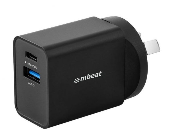 mbeat® Gorilla Power Dual Port 18W USB-C PD & QC 3.0 Charger