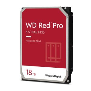 Western Digital WD Red Pro 18TB 3.5' NAS HDD SATA3 7200RPM 512MB Cache 24x7 300T