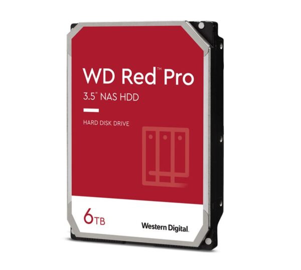 Western Digital WD Red Pro 6TB 3.5' NAS HDD SATA3 7200RPM 256MB Cache 24x7 300TB