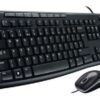 Logitech MK200 USB Media Keyboard and Mouse Combo - 1000dpi USB Full-size Keyboa