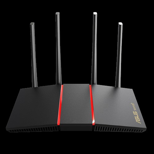 ASUS RT-AX55 AX1800 Dual Band WiFi 6 (802.11ax) Router (Black) MU-MIMO OFDMA