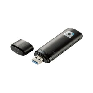 Dlink DWA-182 802.11ac Dual Band Wireless USB Adapter – 2.4Ghz or 5GHz