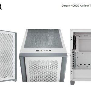 Corsair Carbide Series 4000D Airflow ATX Tempered Glass White