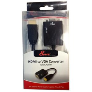 8Ware HDMI to VGA 19-pin to 15-pin Male to Female Converter without Power Adapte