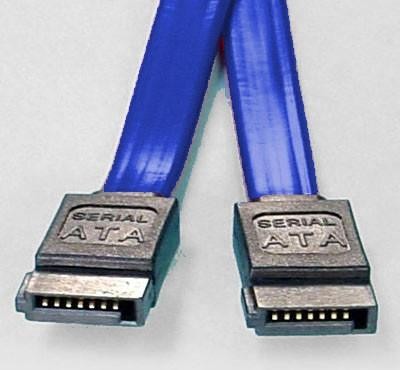 8ware SATA 3.0 Data Cable 0.5m / 50cm Male to Male Straight 180 to 180 Degree 26AWG Blue