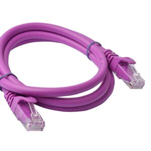 8Ware CAT6A Cable 1m - Purple Color RJ45 Ethernet Network LAN UTP Patch Cord Sna