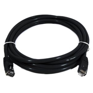 8Ware CAT6A Cable 2m - Black Color RJ45 Ethernet Network LAN UTP Patch Cord Snag