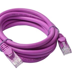 8Ware CAT6A Cable 2m - Purple Color RJ45 Ethernet Network LAN UTP Patch Cord Snagless