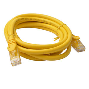 8Ware CAT6A Cable 2m - Yellow Color RJ45 Ethernet Network LAN UTP Patch Cord Sna
