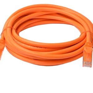 8Ware Cat6a UTP Ethernet Cable 5m Snagless Orange