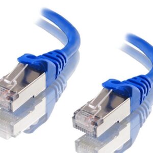 Astrotek CAT6A Shielded Ethernet Cable 25cm/0.25m Blue Color 10GbE RJ45 Network LAN Patch Lead S/FTP LSZH Cord 26AWG