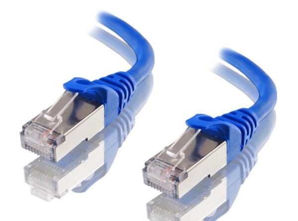 Astrotek CAT6A Shielded Ethernet Cable 25cm/0.25m Blue Color 10GbE RJ45 Network
