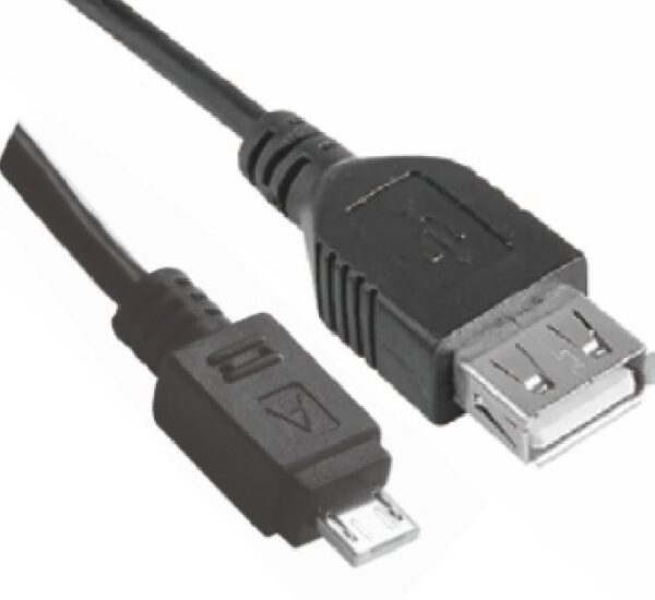 Astrotek Micro USB Male to USB Female OTG Adapter Converter Cable Black for Wind