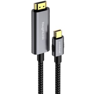 (LS) mbeat® 'Toughlink' 1.8m Braided Mini DisplayPort to HDMI Cable