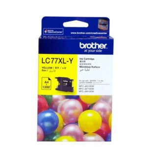 Brother LC-77XLY Yellow Super High Yield Ink Cartridge- MFC-J6510DW/J6710DW/J6910DW/J5910DW - up to 1200 pages
