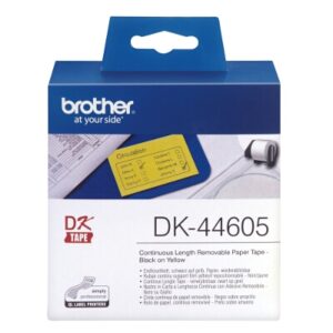 Brother DK-44605 Removable Yellow Continuous Paper Roll