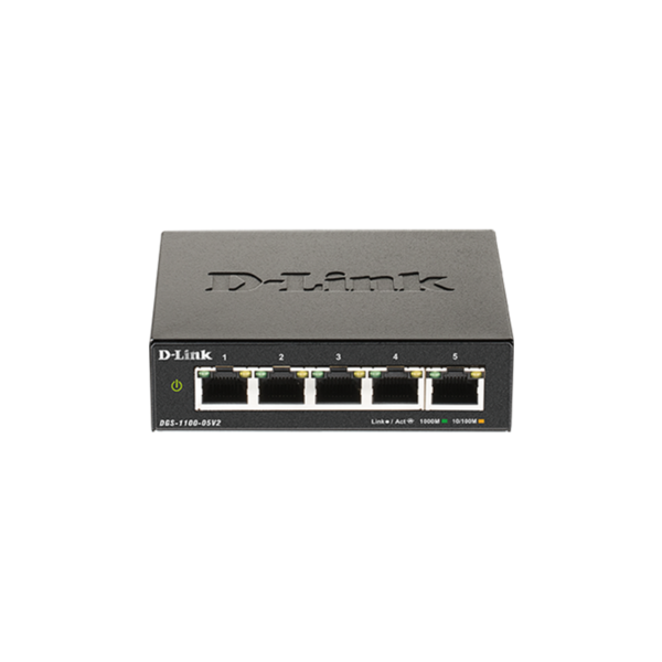 D-Link DGS-1100-05V2 5 Port Gigabit EasySmart Switch