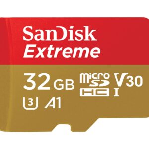 SanDisk Extreme 32GB microSD SDHC V30 U3 C10 A1 UHS-1 100MB/s R 60MB/s W 4x6 SD Adaptor Android Smartphone Action Camera Drones >16GB