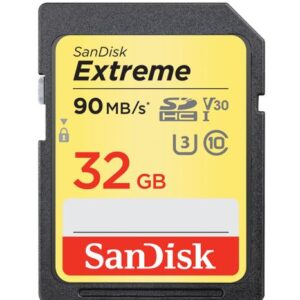 SanDisk 32GB Extreme SD UHS-I Memory Card 150MB/s Full HD & 4K UHD Class 30 Speed Shock Proof Temperature Proof Water Proof X-ray Proof Digital Camera