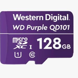 Western Digital WD Purple 128GB MicroSDXC Card 24/7 -25°C to 85°C Weather Humi