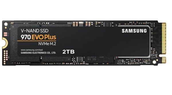 Samsung 970 EVO Plus 2TB PCIe NVMe SSD MLC 3500MB/s 3300MB/s 620K/560K IOPS 1200