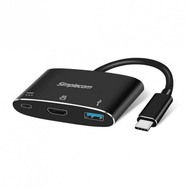 Simplecom DA310 USB 3.1 Type C to HDMI USB 3.0 Adapter with PD Charging (Support