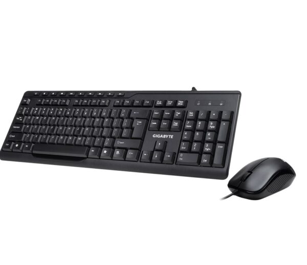 Gigabyte KM6300 USB Wired Keyboard & Mouse Combo multimedia controls 1000dpi Adj