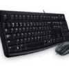 Logitech MK120 Keyboard & Mouse Combo Quiet typing and Spill resistant High-defi