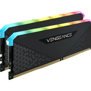 Corsair Vengeance RGB RS 16GB (2x8GB) DDR4 3200MHz C16 16-20-20-38 Black Heatspreader Desktop Gaming Memory