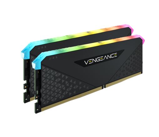Corsair Vengeance RGB RT 32GB (2x16GB) DDR4 4000MHz C18 18-22-22-42 Black Heatspreader Desktop Gaming Memory for AMD