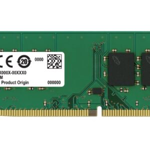 Crucial 32GB (1x32GB) DDR4 UDIMM 2666MHz CL19 1.2V Dual Ranked DRx8 Desktop PC Memory RAM