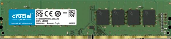 Crucial 16GB (1x16GB) DDR4 UDIMM 3200MHz CL22 1.2V Unbuffered Desktop PC Memory