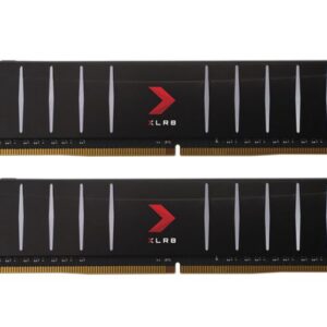 PNY XLR8 32GB (2x16GB) DDR4 UDIMM 3200Mhz CL16 1.35V Low Profile Black Heat Spreader Gaming Desktop PC Memory