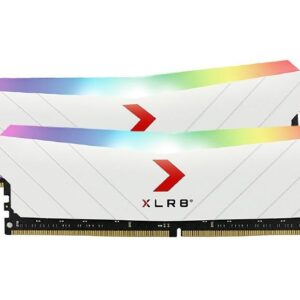 PNY XLR8 32GB (2x16GB) DDR4 UDIMM 3200Mhz RGB CL16 1.35V White Heat Spreader Gaming Desktop PC Memory