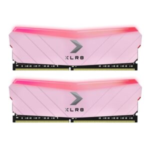 PNY XLR8 16GB (2x8GB) DDR4 UDIMM 3200Mhz RGB CL16 1.35V Pink Heat Spreader Gaming Desktop PC Memory