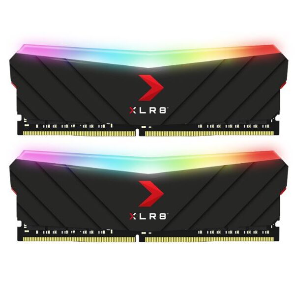 (LS) PNY XLR8 16GB (2x8GB) DDR4 UDIMM 4200Mhz RGB CL19 1.4V Dual Black Heat Spre