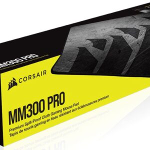 Corsair MM300 PRO Premium Spill-Proof Cloth Gaming Mouse Pad – Medium - 360mm x 300mm x 3mm