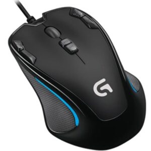 Logitech G300s Optical Ambidextrous USB Gaming Mouse – 2500DPI 9 Programmable Buttons Onboard Memory 1ms Response Rate On-The-Fly DPI Switching