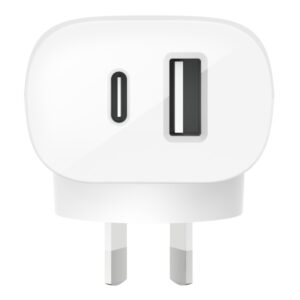 Belkin BoostCharge Dual Wall Charger with PPS 37W - White(WCB007auWH)