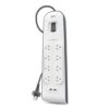 Belkin BSV804 8-Outlet 2-Meter Surge Protection Strip with two 2.4 amp USB charg
