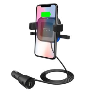 mbeat® Gorilla Power 10W Wireless Car Charger with 2.4A USB Charging