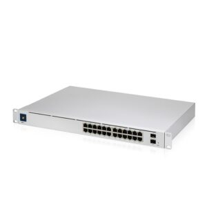 Ubiquiti UniFi 24 port Managed Gigabit Layer2 and Layer3 switch with auto-sensing 802.3at PoE+ and 802.3bt PoE
