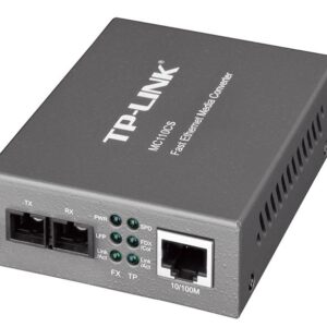 TP-Link MC110CS 10/100Mbps Single-Mode Media Converter Convert 100BASE-FX Fiber to 100Base-TX Copper Media Extends Fiber Distance Up To 20km