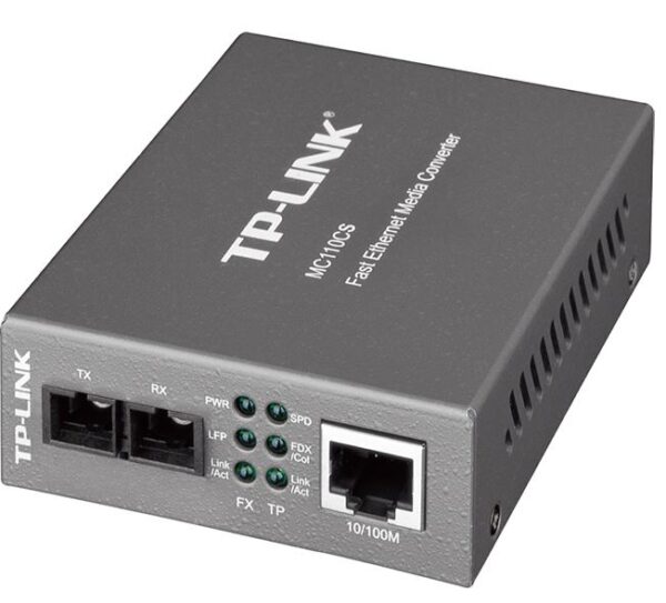 TP-Link MC110CS 10/100Mbps Single-Mode Media Converter Convert 100BASE-FX Fiber