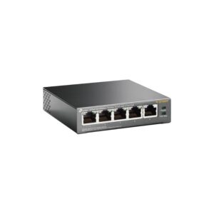 TP-Link TL-SF1005P 5-Port 10/100Mbps Desktop Switch with 4-Port PoE 67W IEEE 802.3af compliant 1Gbps Switching