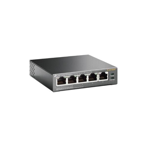 TP-Link TL-SF1005P 5-Port 10/100Mbps Desktop Switch with 4-Port PoE 67W IEEE 802