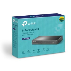 TP-Link TL-SG1008P 8-Port Gigabit Desktop Unmanaged Switch with 4-Port PoE 53W I